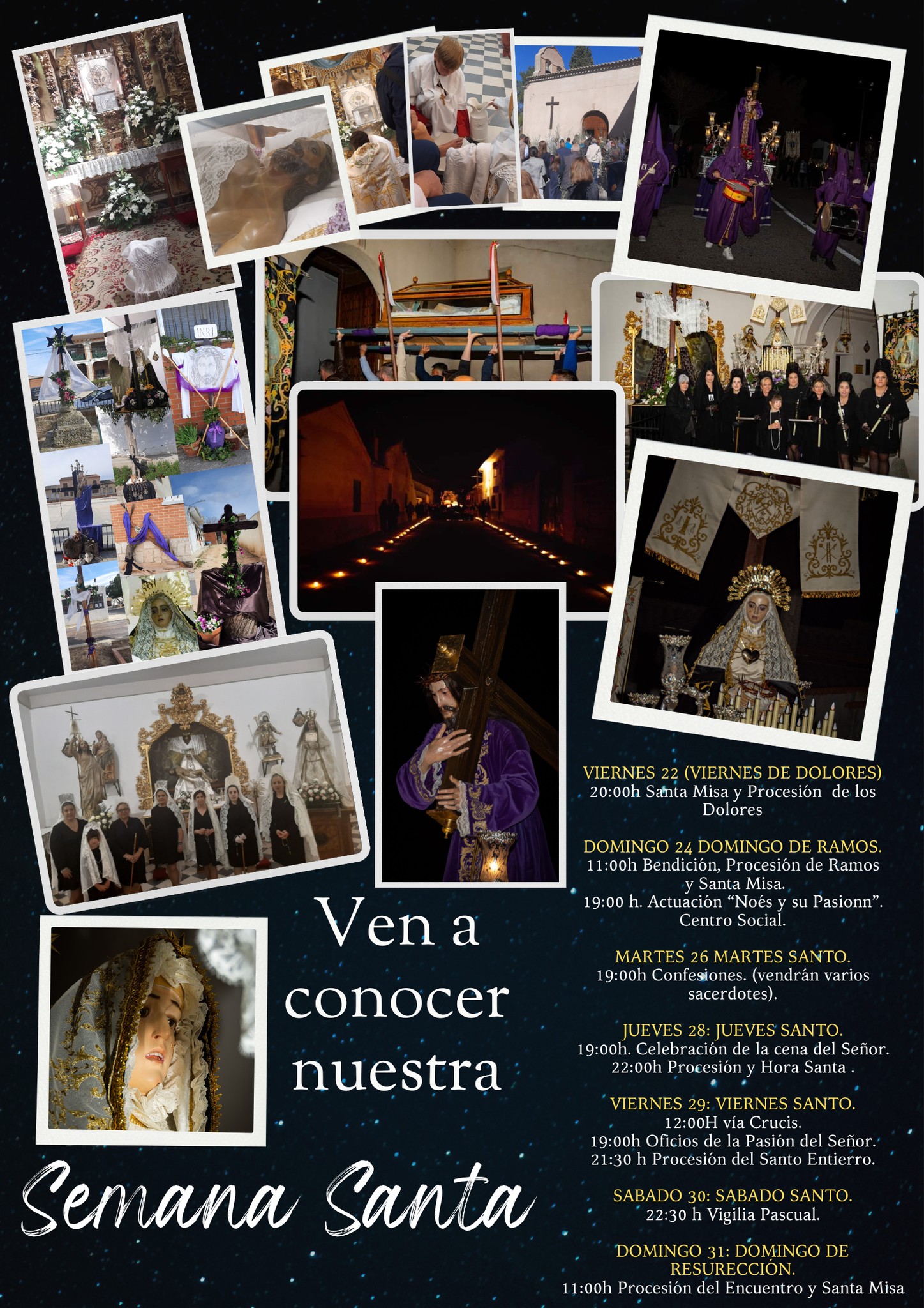 Semana Santa en Villamiel de Toledo 2024 Los Santos de Maimona